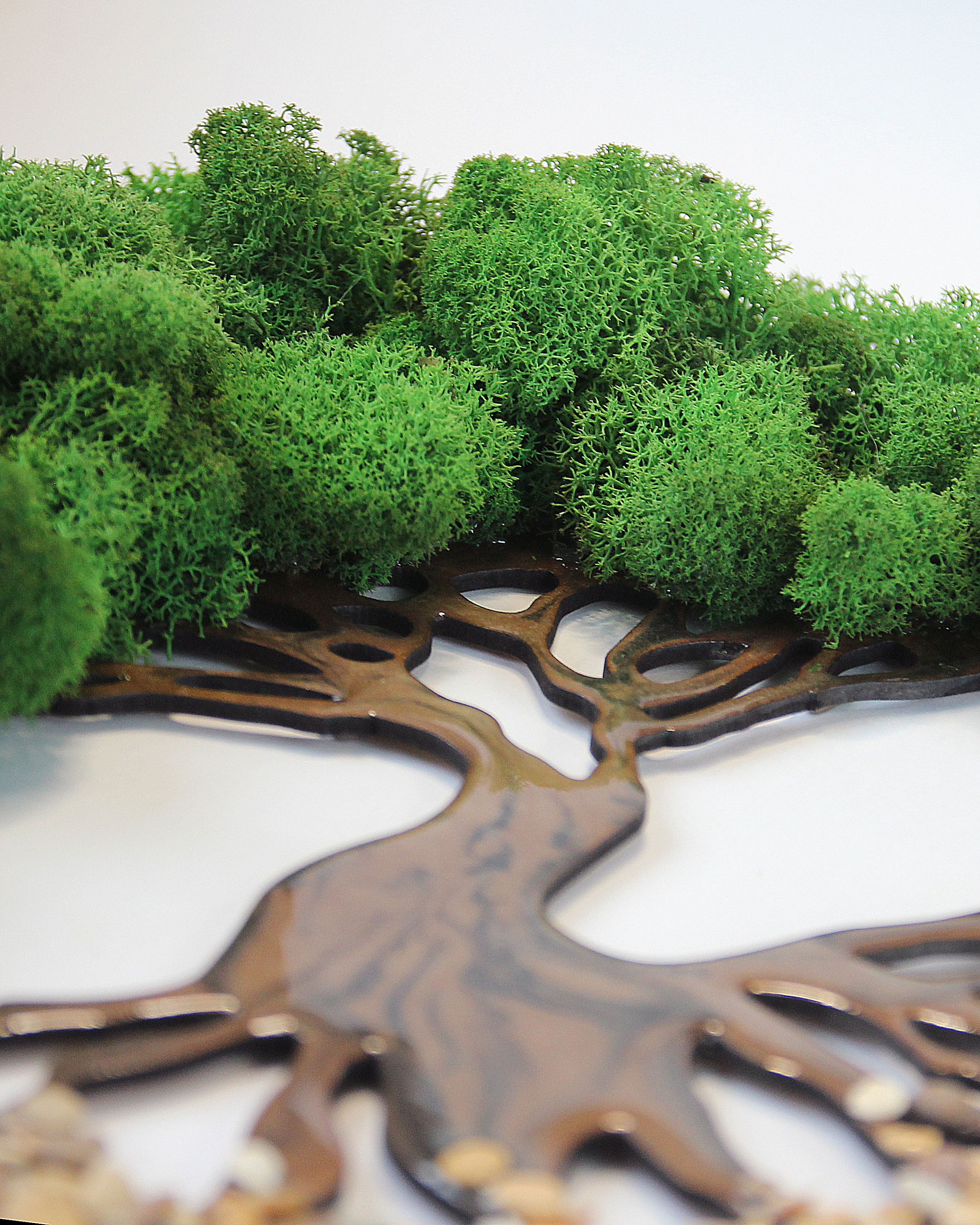 Творческий набор для рисования эпоксидной смолой в технике Resin Art "Дерево жизни" с живым - стабилизированным мхом